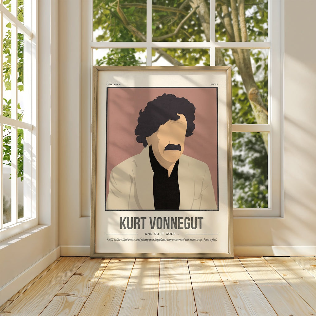 Kurt Vonnegut Art Print