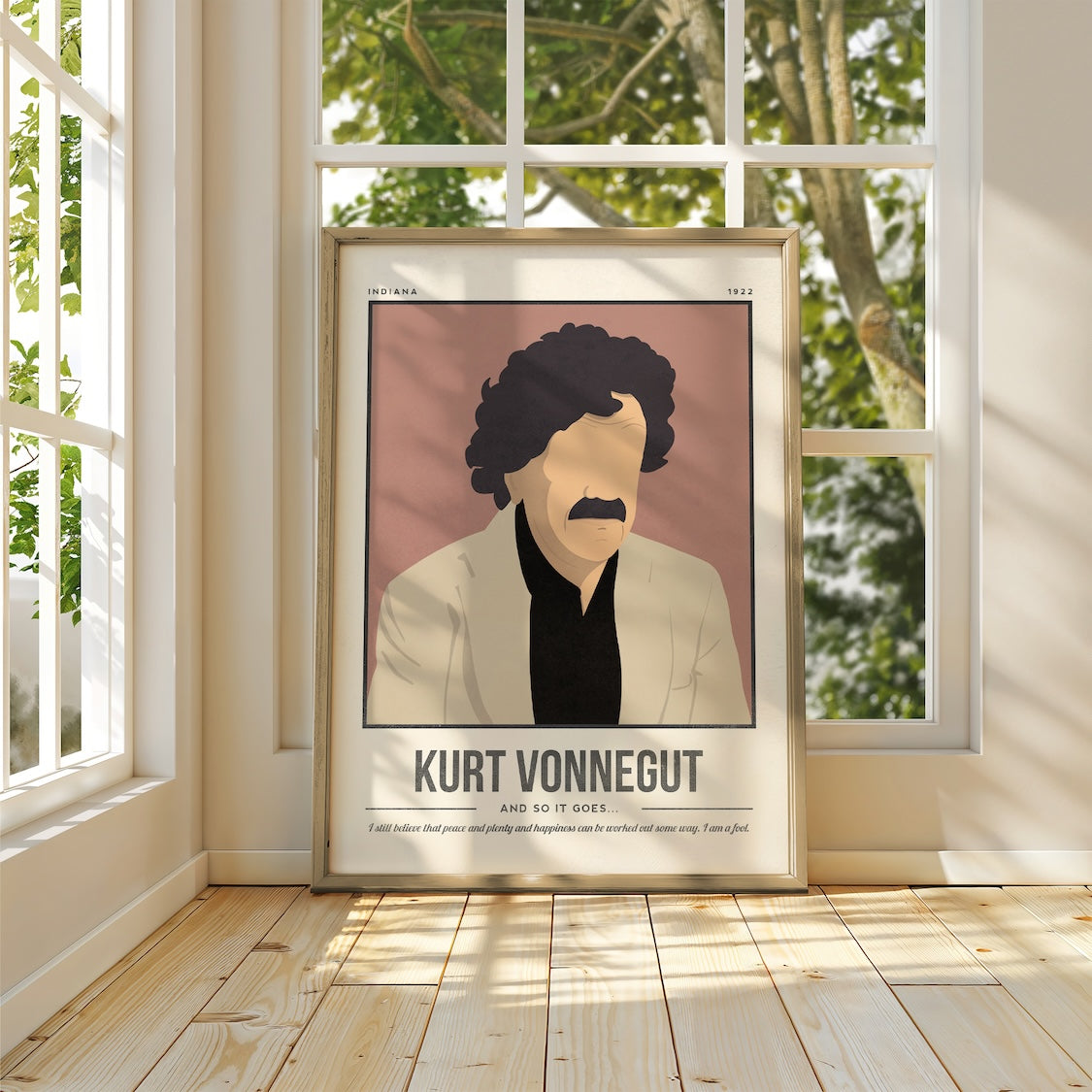 Kurt Vonnegut Art Print