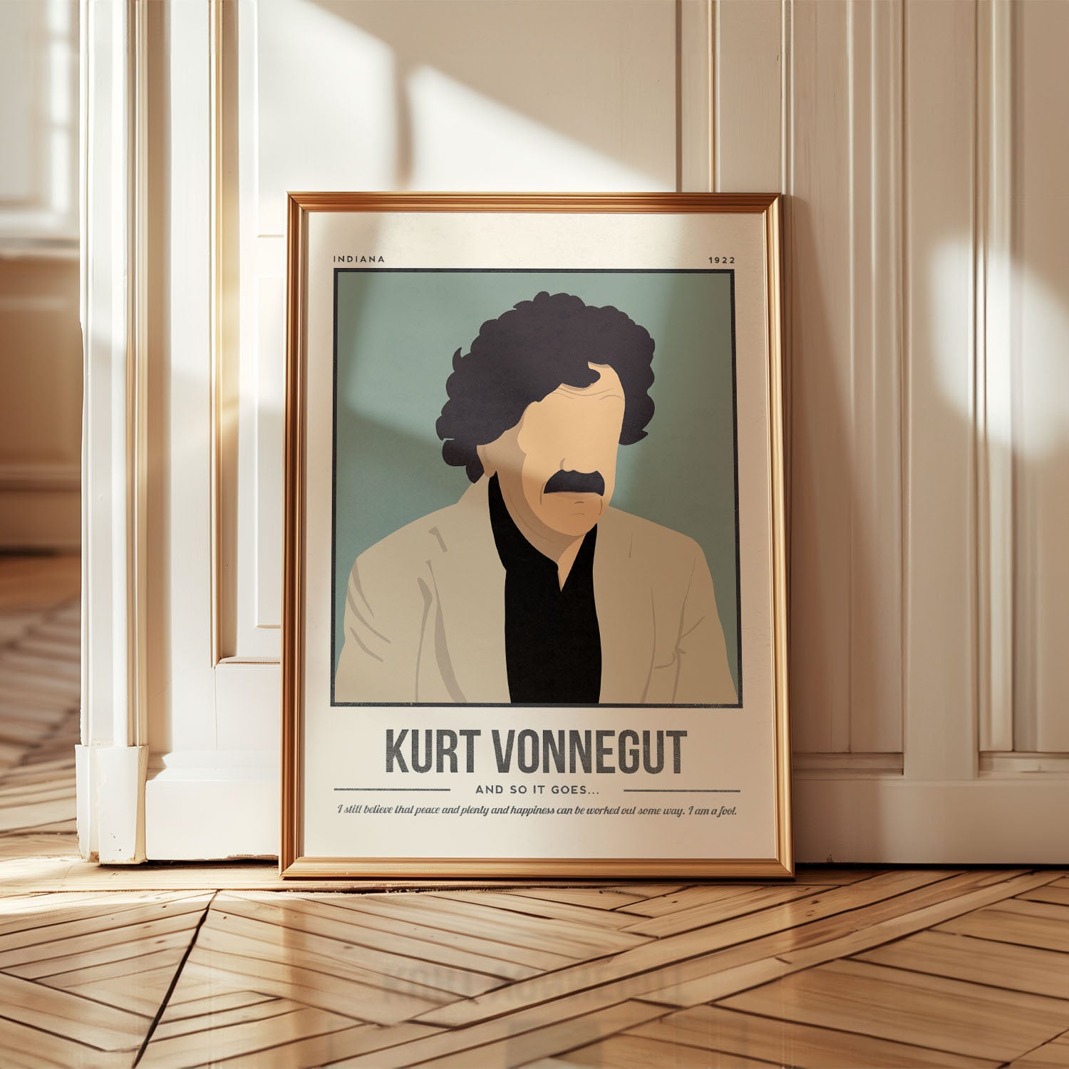 Kurt Vonnegut Art Print