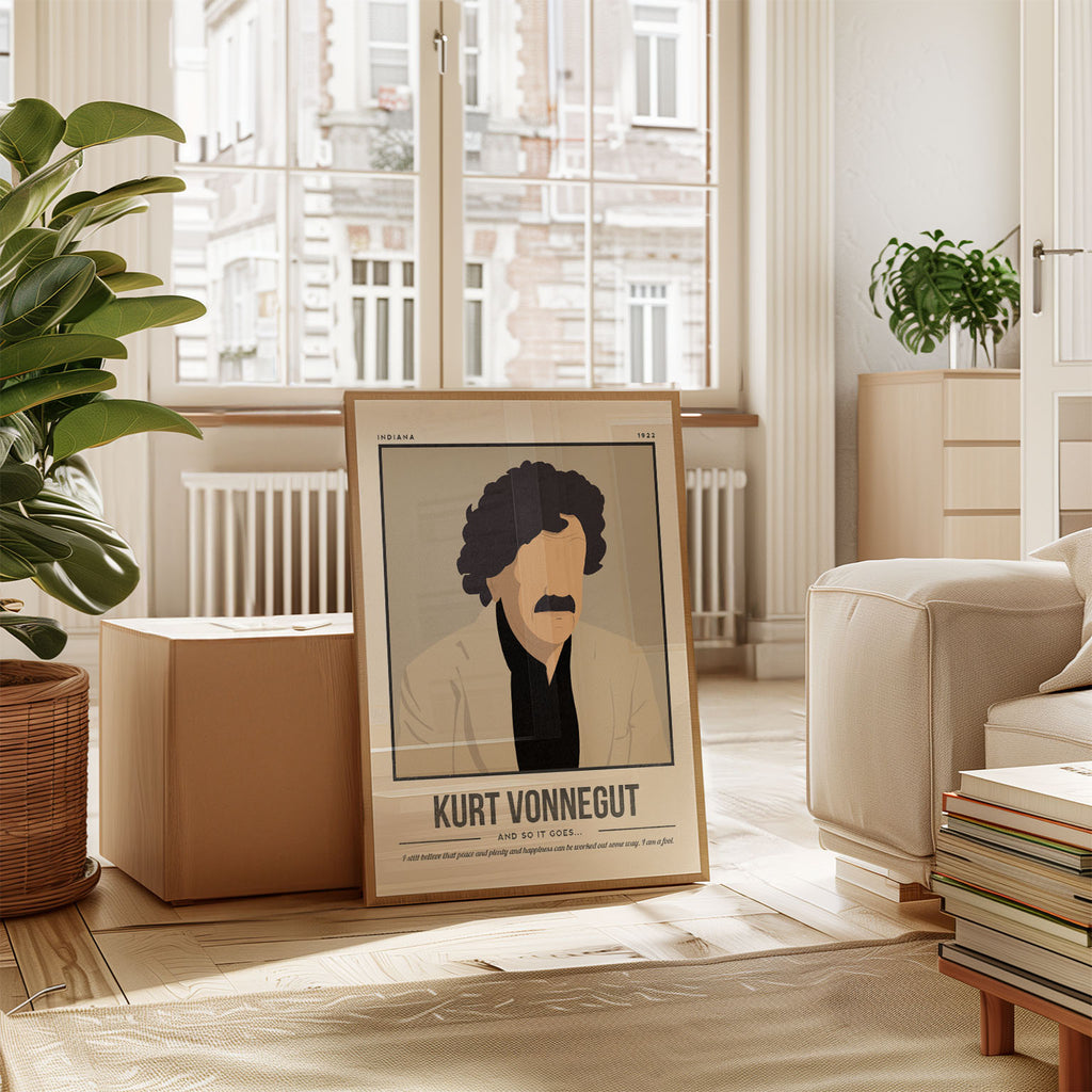 Kurt Vonnegut Art Print