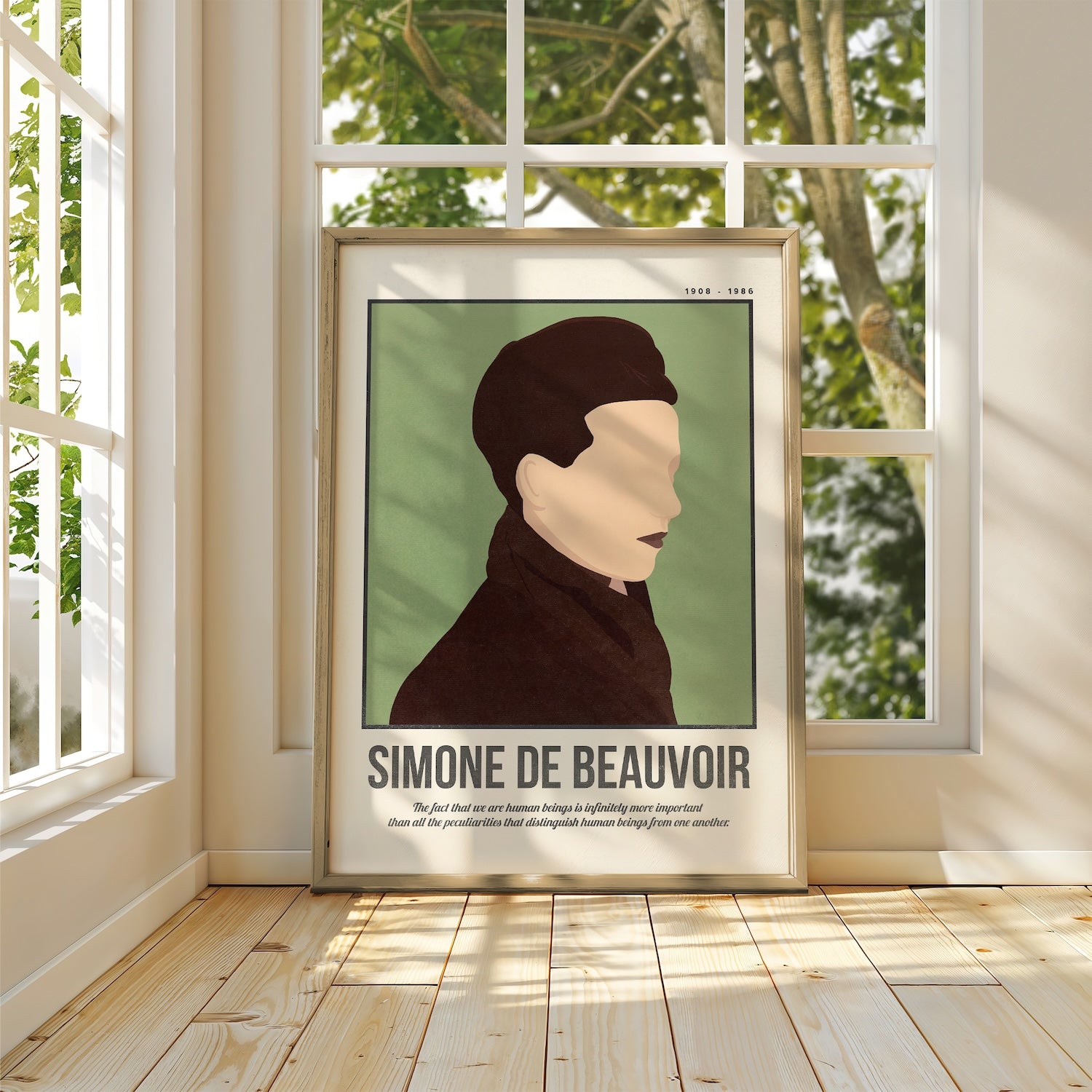 Simone de Beauvoir Art Print
