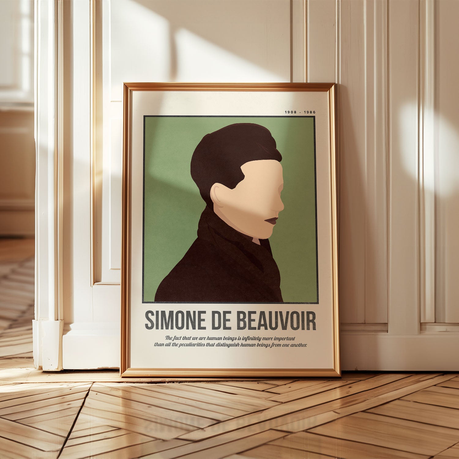 Simone de Beauvoir Art Print